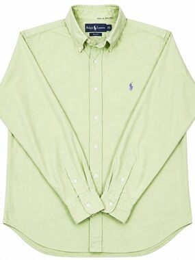 Ralph Lauren Light Green Button-Down Oxford Shirt